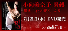 小向美奈子 緊縛 映画「花と蛇3」より
7月21日(水) DVD発売